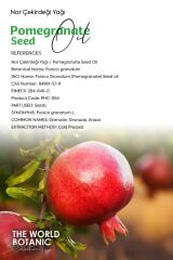 Nar Çekirdeği Yağı (Pomegranate Seeds Oil) 500 ml Sabit Yağ