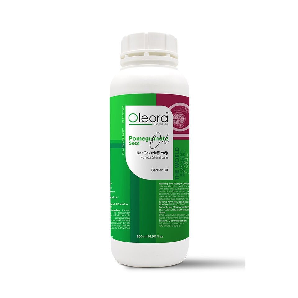 Nar Çekirdeği Yağı (Pomegranate Seeds Oil) 500 ml Sabit Yağ