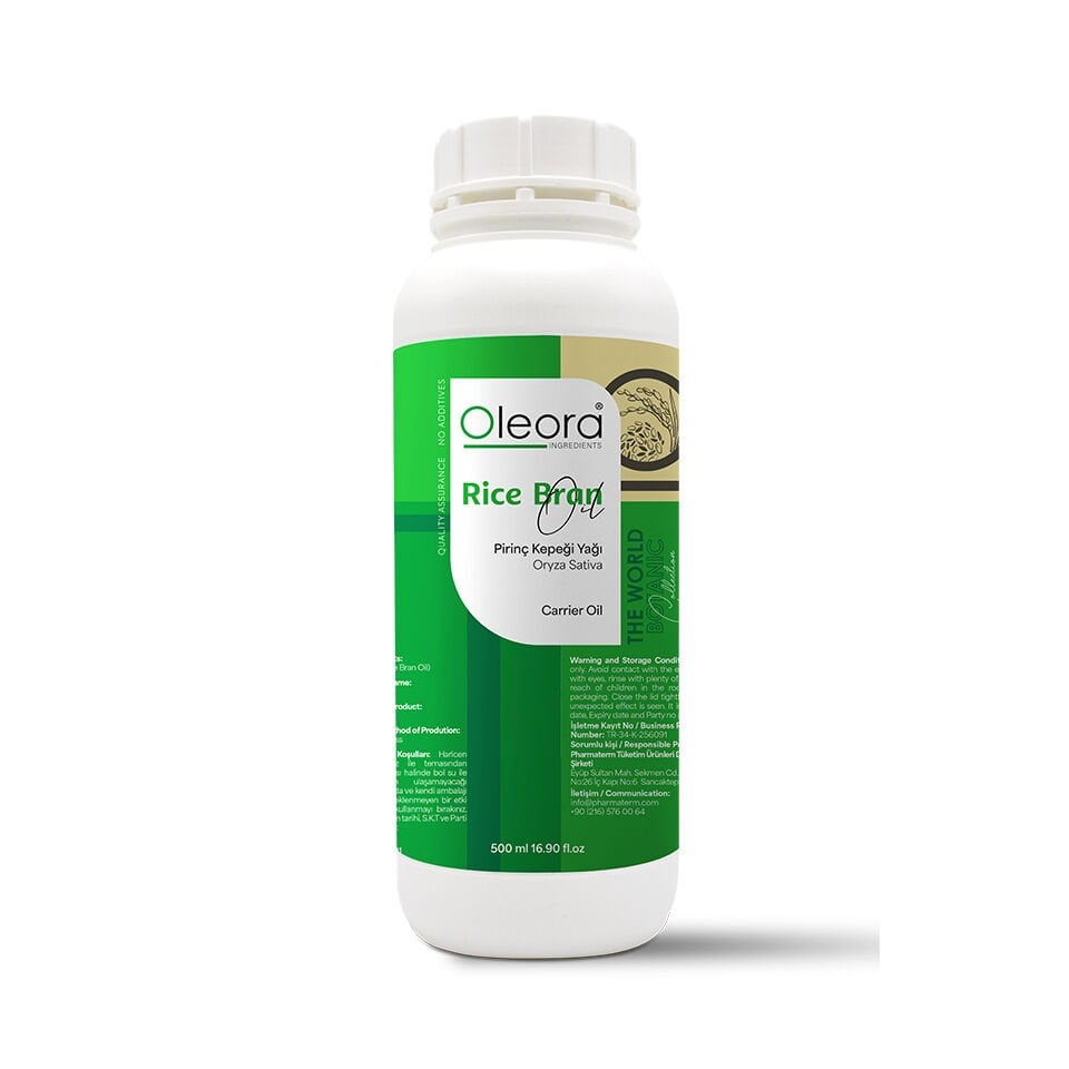 Pirinç Kepeği Yağı (Rice Bran Oil) 500 ml Sabit Yağ